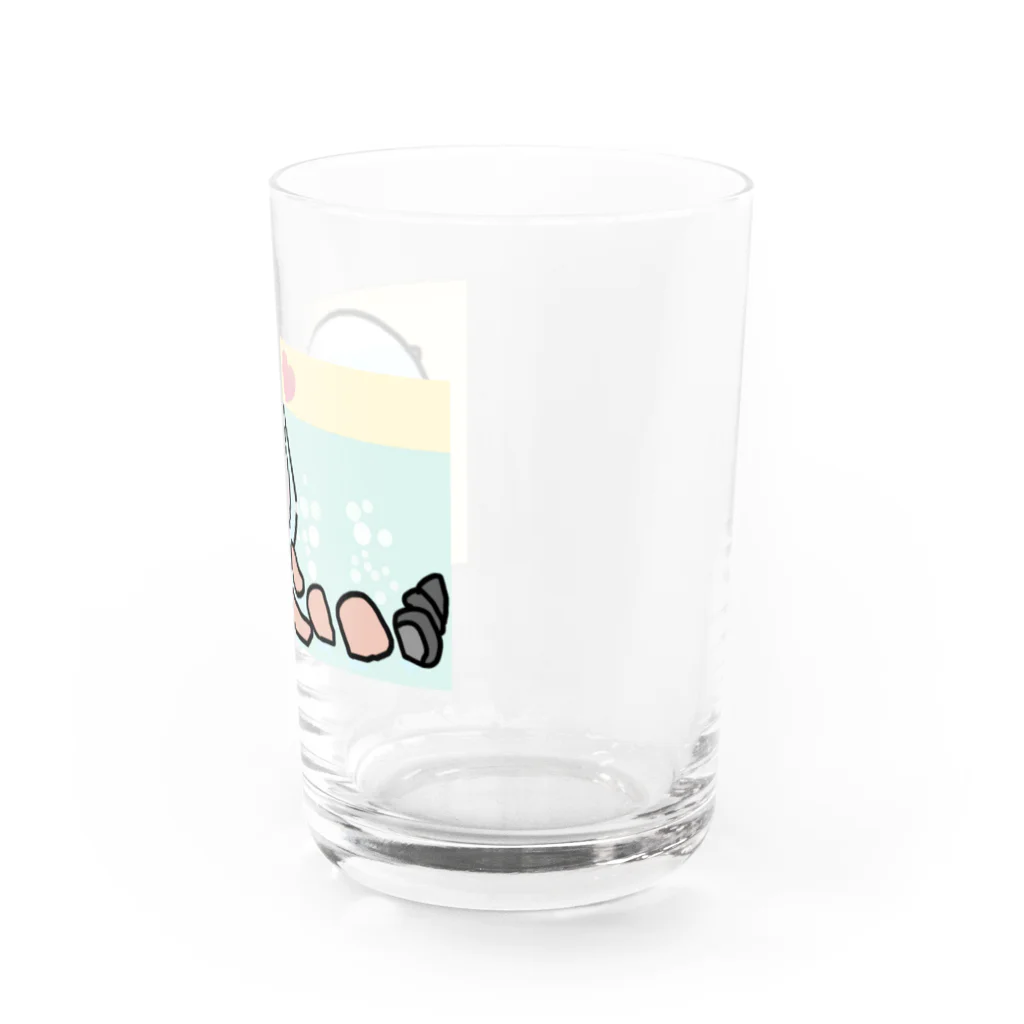 ダイナマイト87ねこ大商会の水槽でからあげとタニシを飼うねこです Water Glass :right