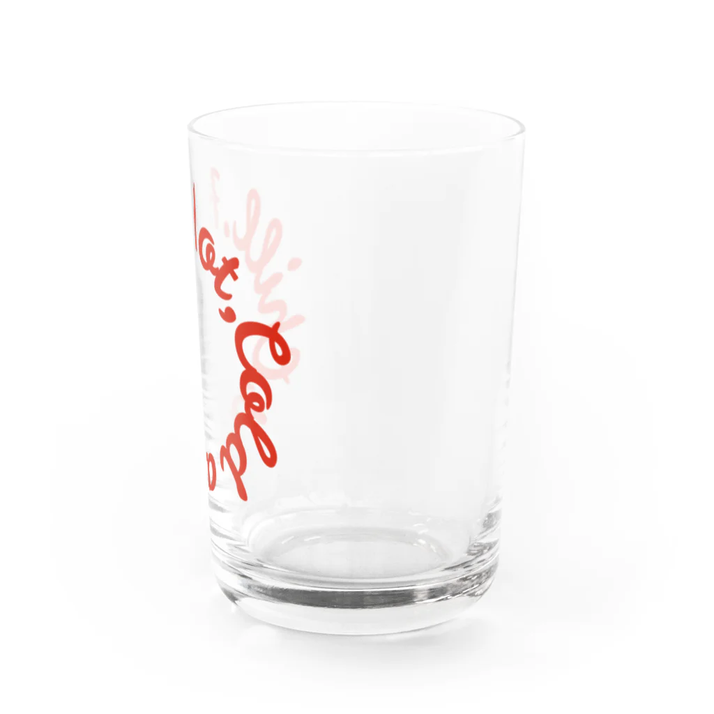 God is in the Saunaのローテーション（赤） Water Glass :right