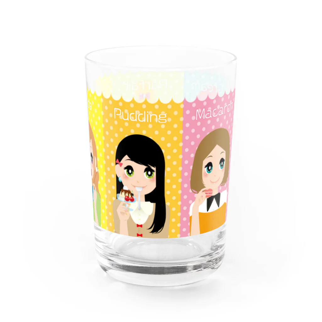 KANAE no OmiseのちょいレトロsweetsGirls【コップ】 Water Glass :right