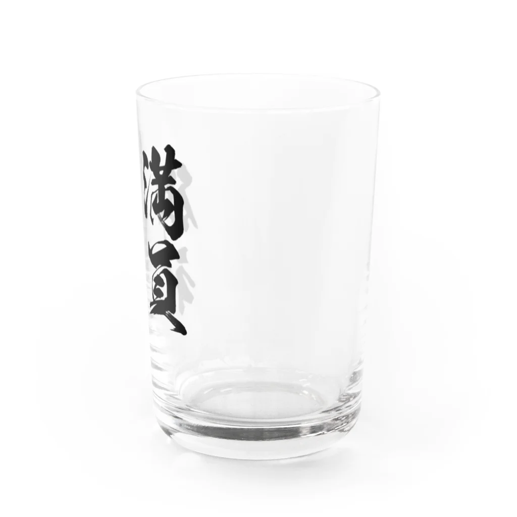 風天工房の満員御礼（まんいんおんれい）黒 Water Glass :right