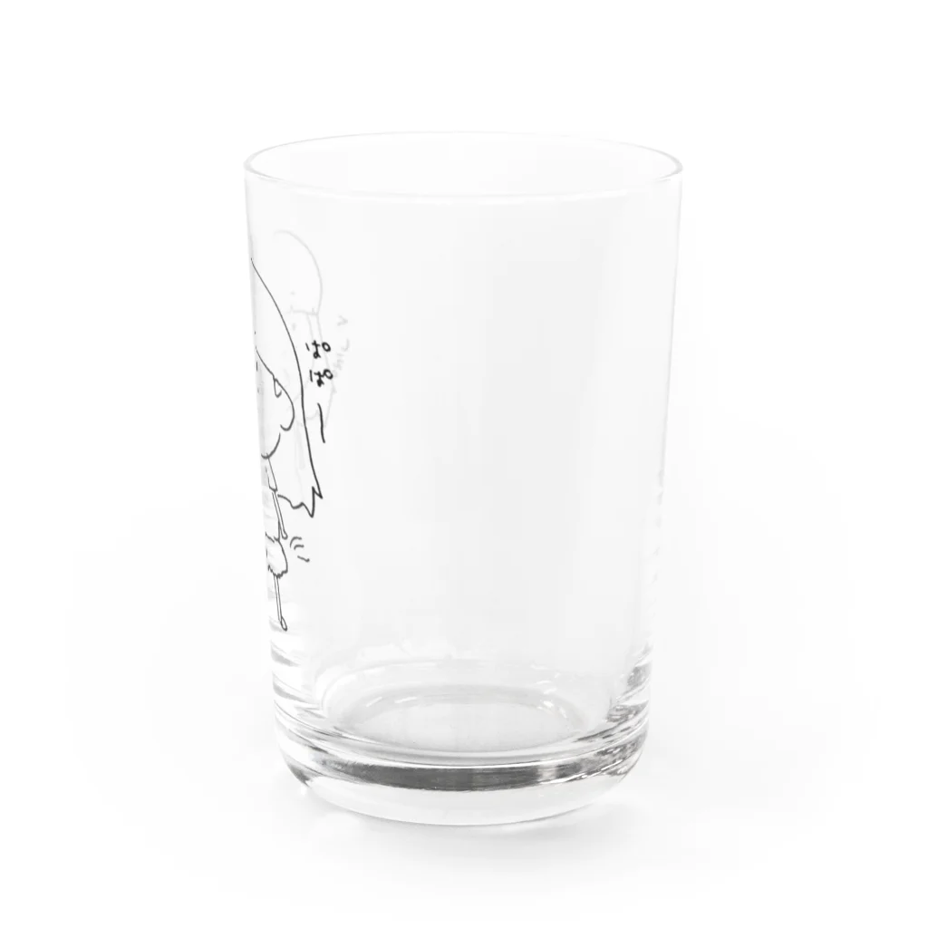 恋するてんとうむしのぱぱ～、くしぇ。 Water Glass :right