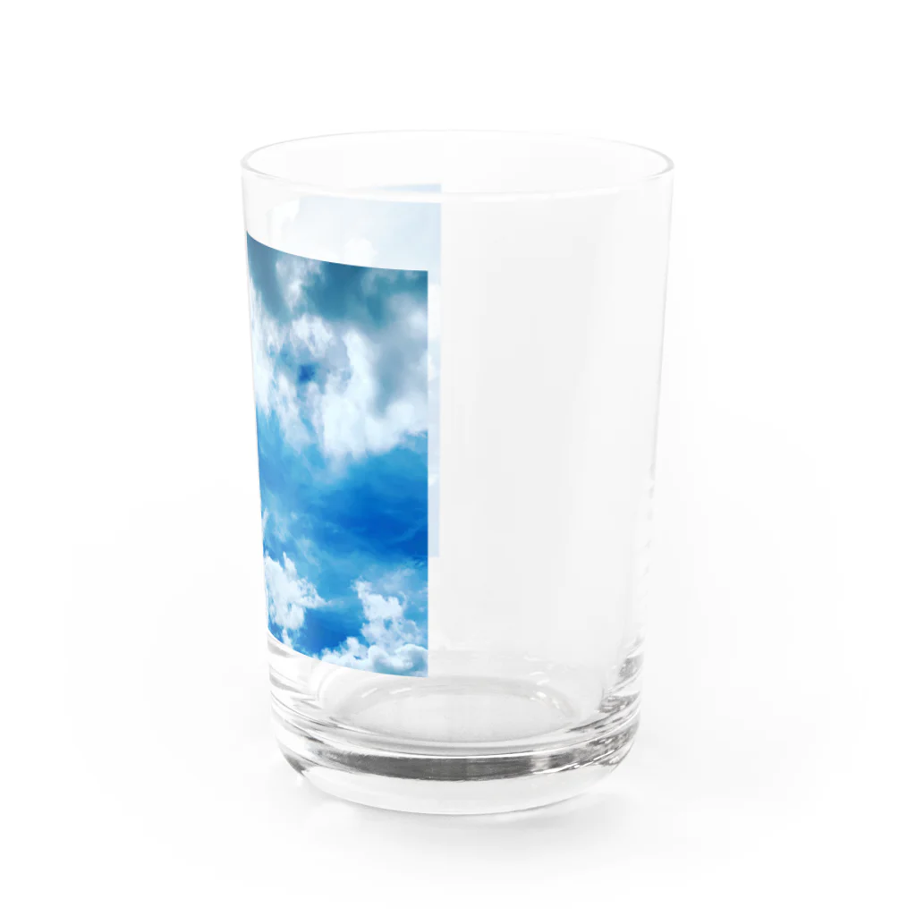 ya-pyの青空 空 綺麗 ブルー 青 SKY Water Glass :right