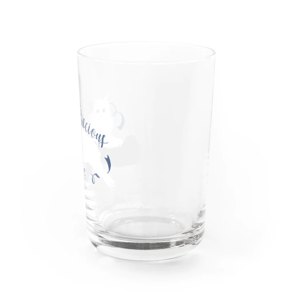 ミウラとみやこ🐱FIP闘病中の寵愛のお姫さま/ブルー Water Glass :right