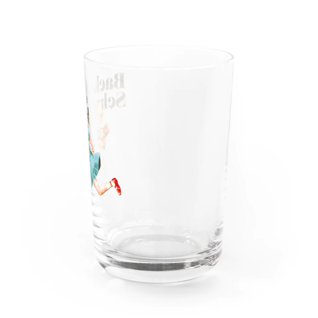 マツダヤスヨのイラストのBack To School A Water Glass :right