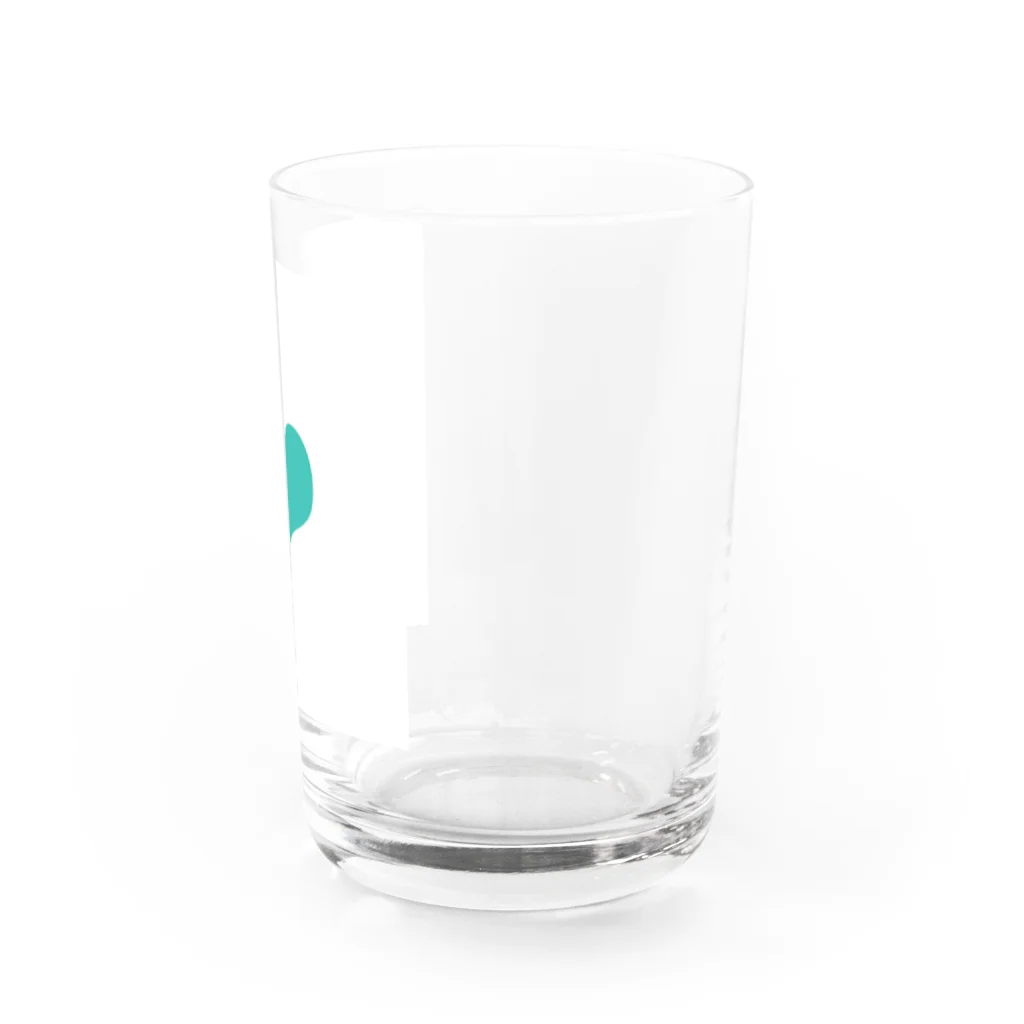 ハートグッズショップのハート　グリーン Water Glass :right