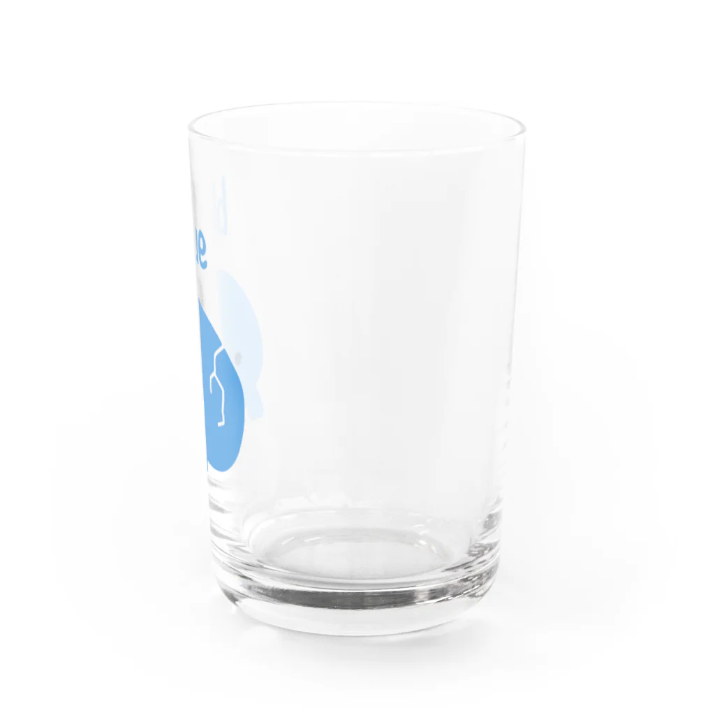 チャカさんと愉快な仲間達のブルードクロ Water Glass :right