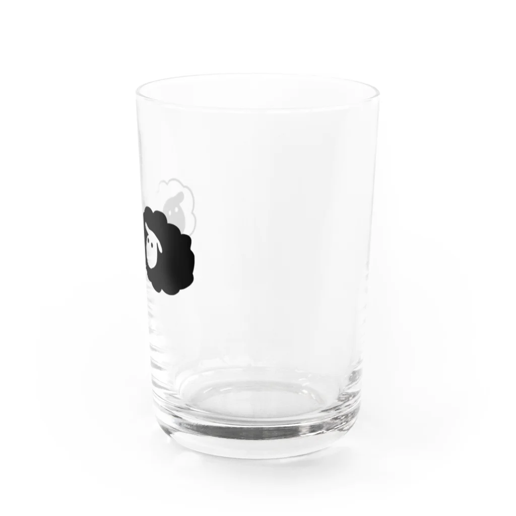 みっこのモノクロひつじ Water Glass :right