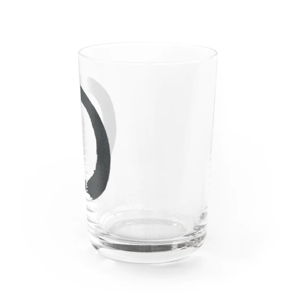 一期一会の一円相 Water Glass :right