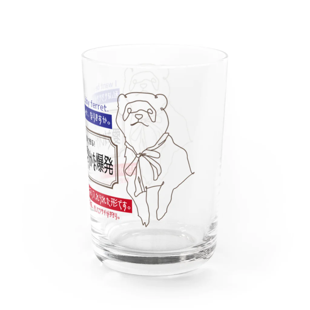 Chubby Ferretの怪しい日本語 フェレット Water Glass :right