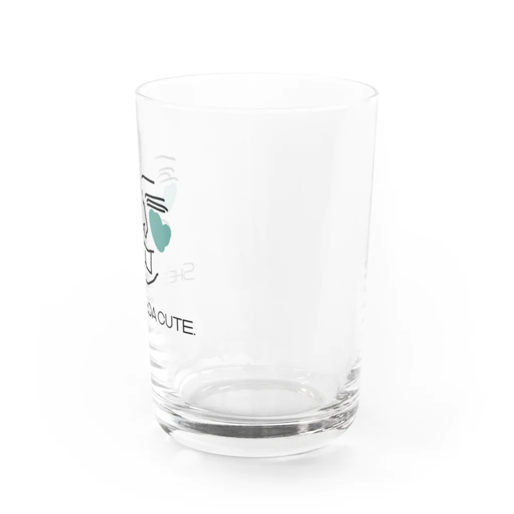 a_t_m(エーティーエム)の彼女はまあまあ可愛い Water Glass :right