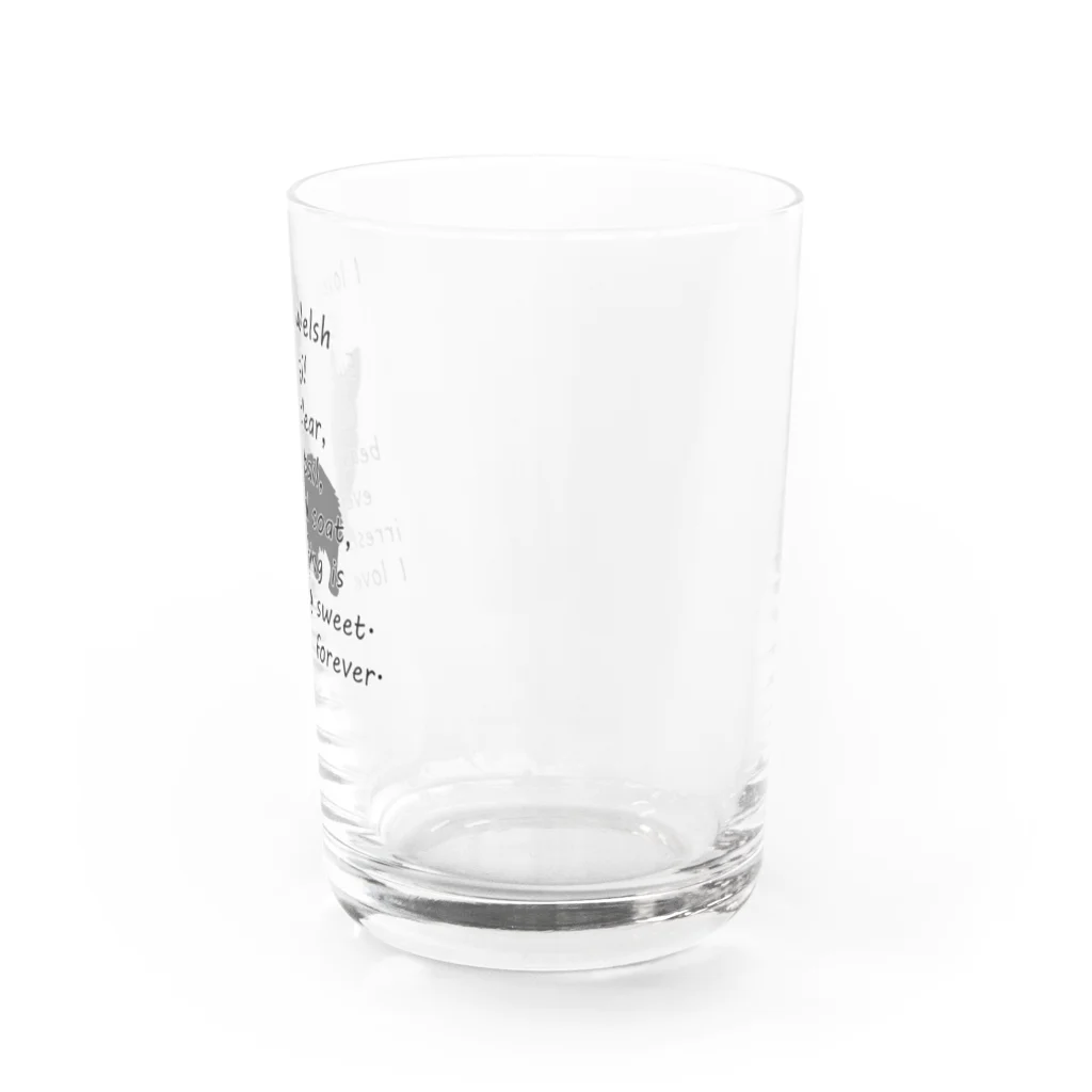 onehappinessのコーギー Water Glass :right