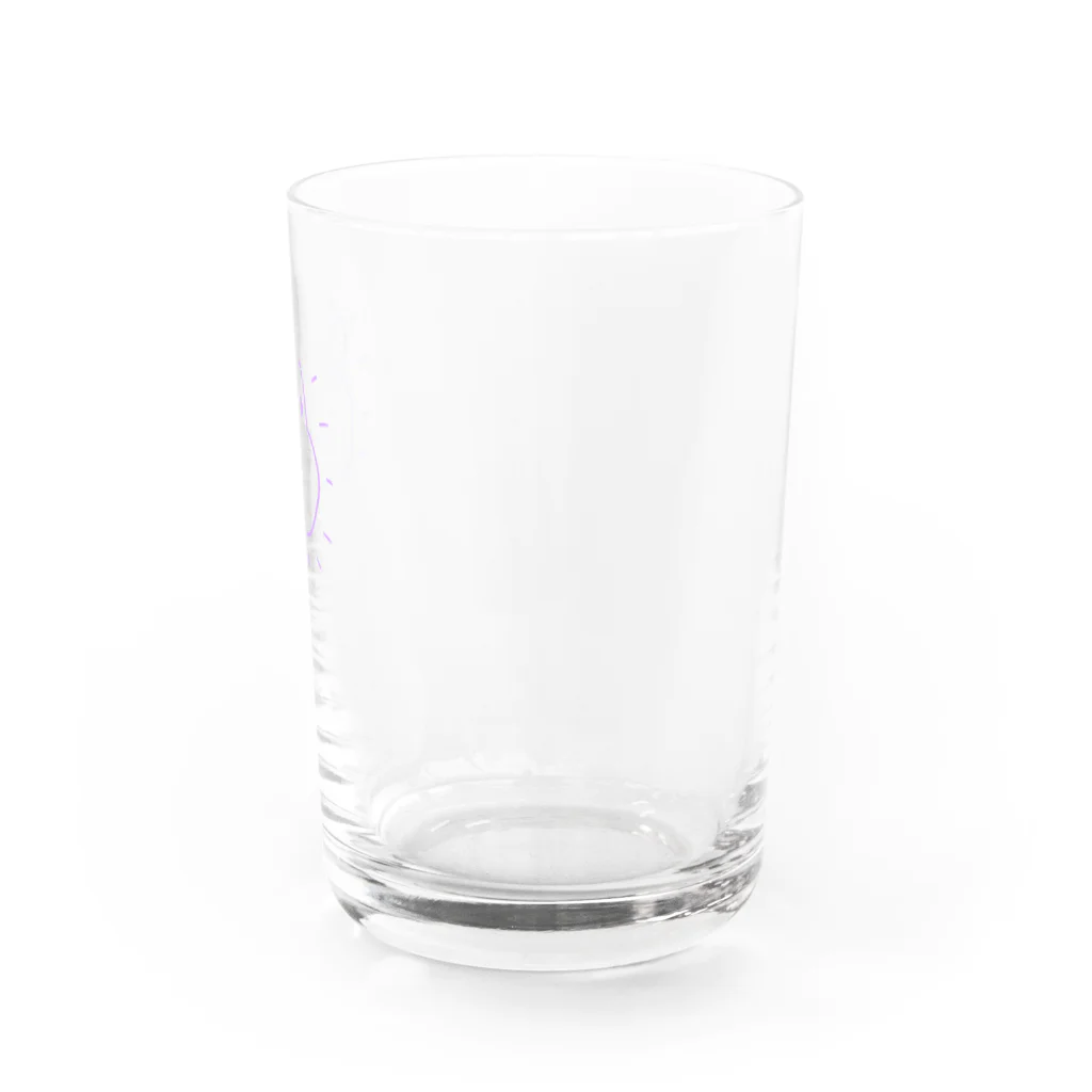 ハッピーメンヘラカンパニーのむらさきうさぎ Water Glass :right