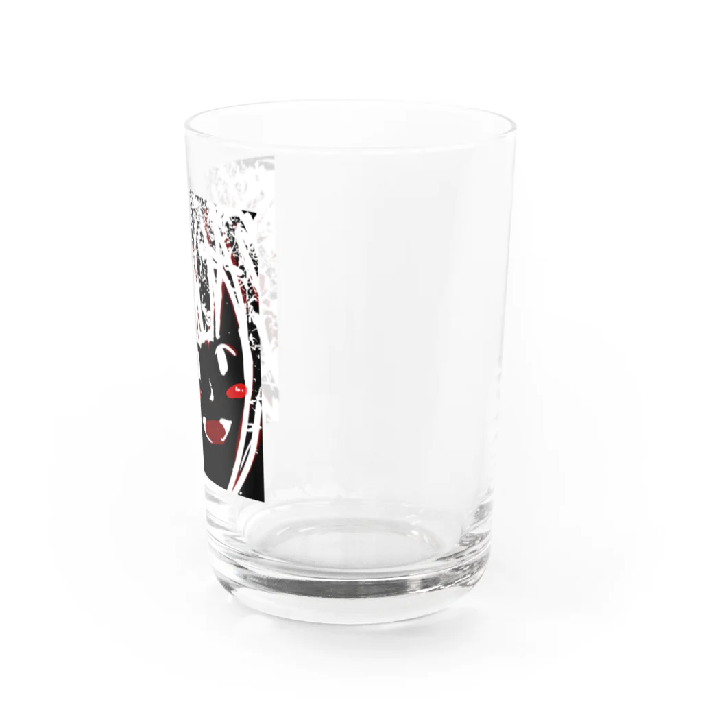 mi_e76の版画風おなのこ(朱) Water Glass :right