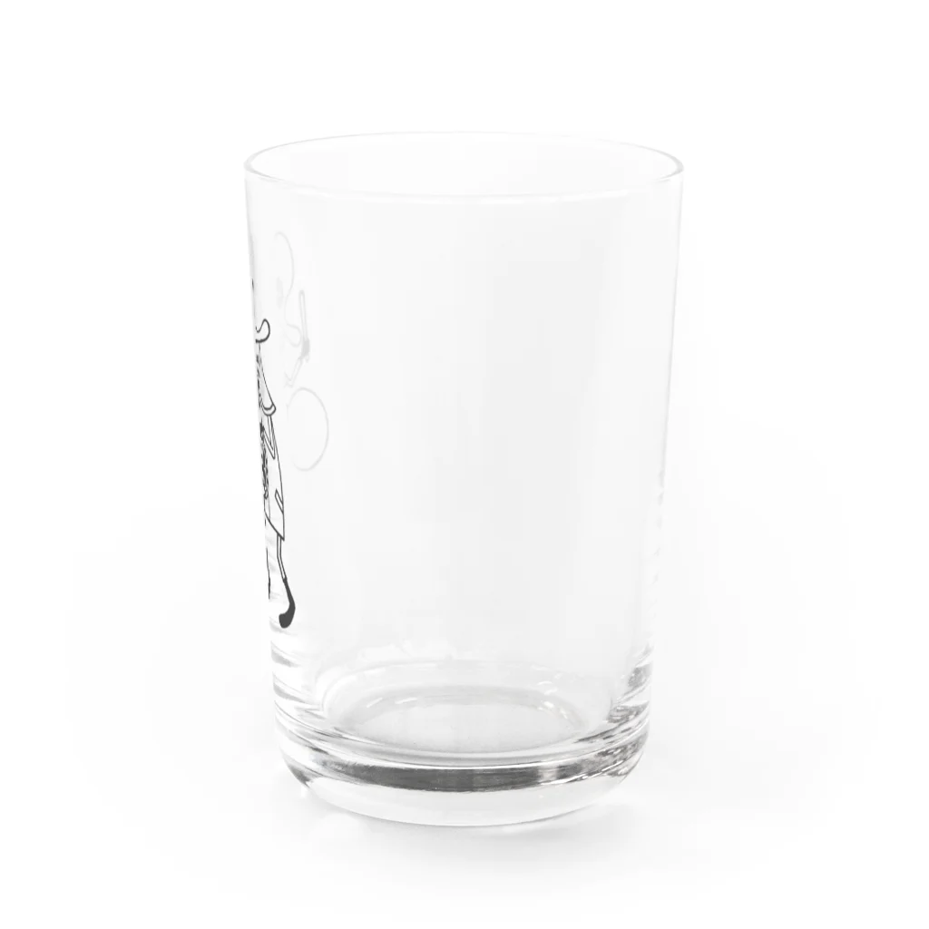 米豆商店／ヨネクラカオリの南京小僧（討入男）黒 Water Glass :right