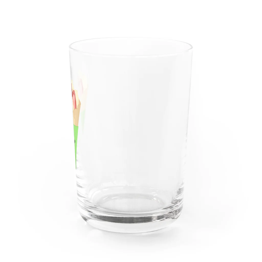 QB🦖のクレープ Water Glass :right