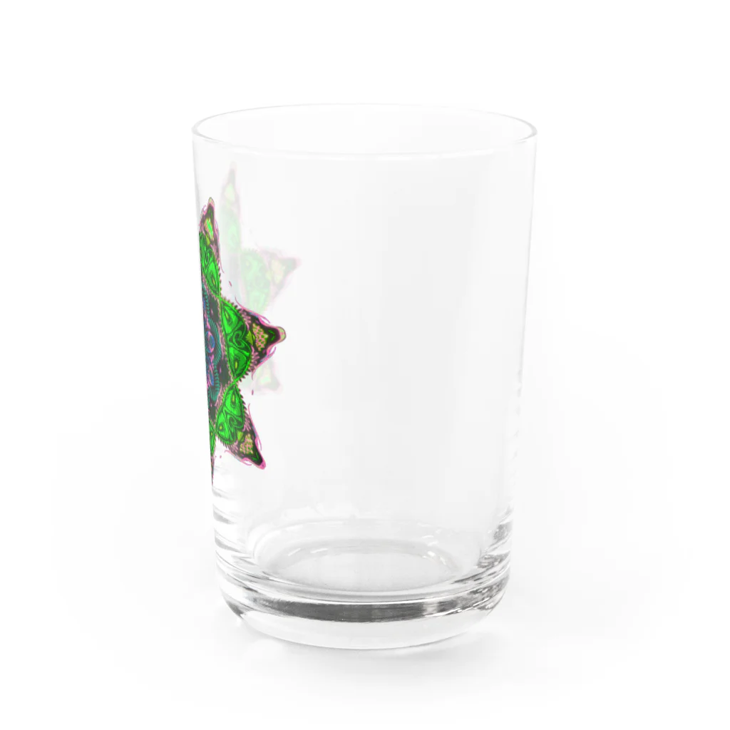 Maniac Labのサイケデリック　逆さ七芒星 Water Glass :right