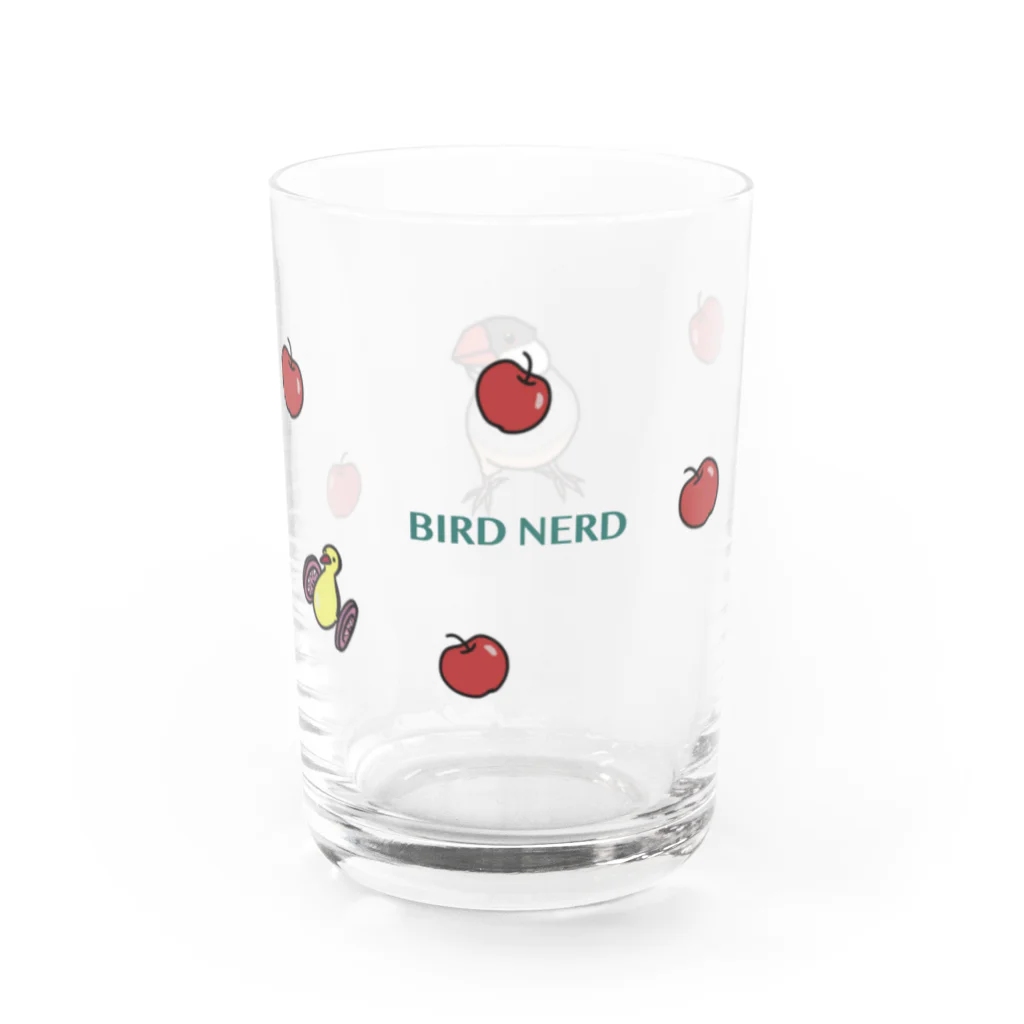 toritoridoriのシルバー文鳥コップ Water Glass :right