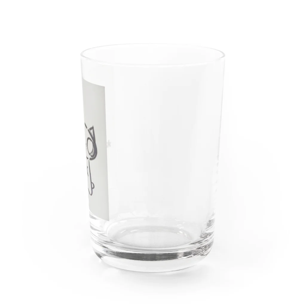 余白の、画伯のザレゴトのねこたま。 Water Glass :right