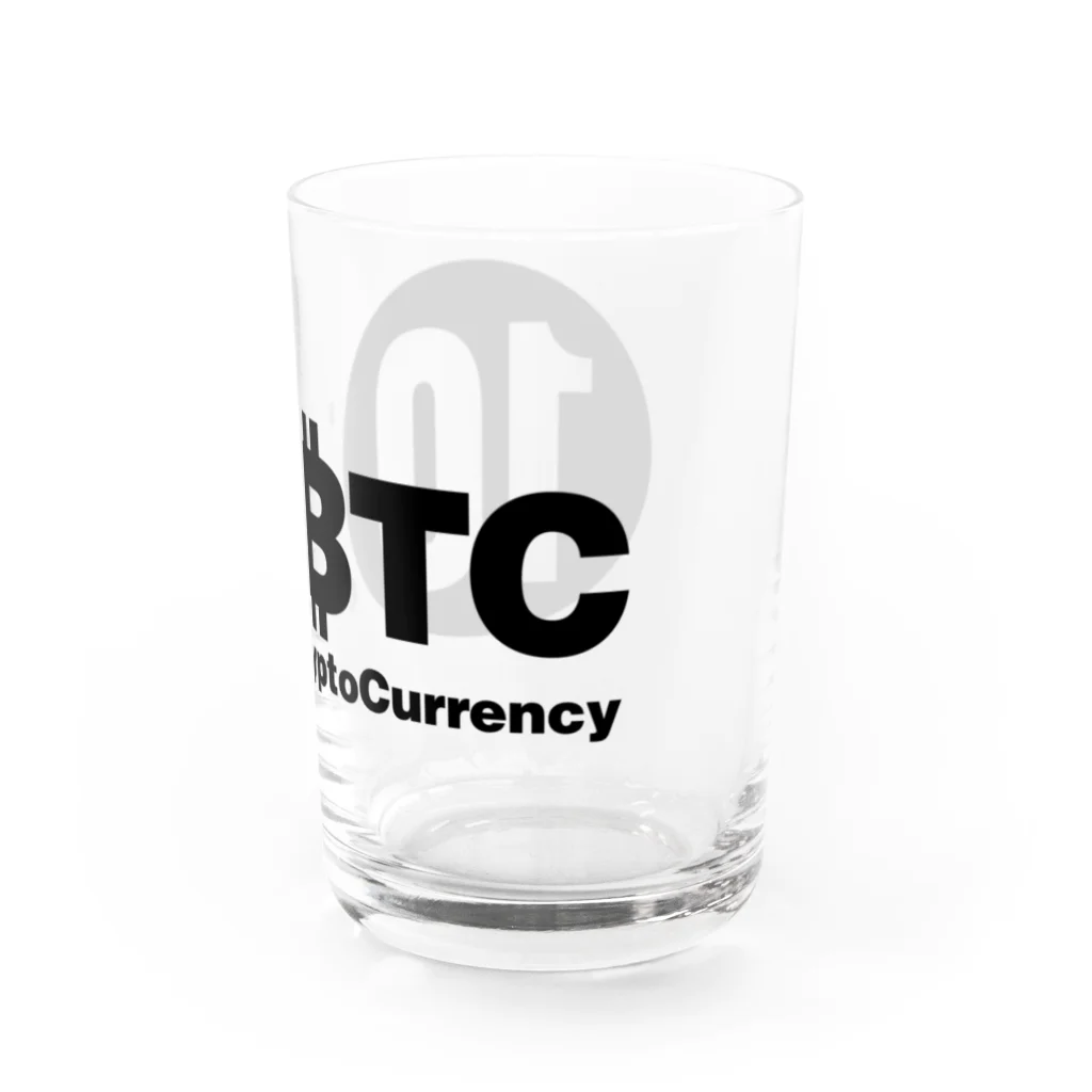 10BTCの10BTC(Black-Logo) グラス右面