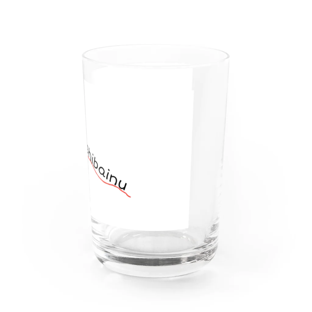 ゆりえ精神統一ちゅうの柴犬　ハナ Water Glass :right