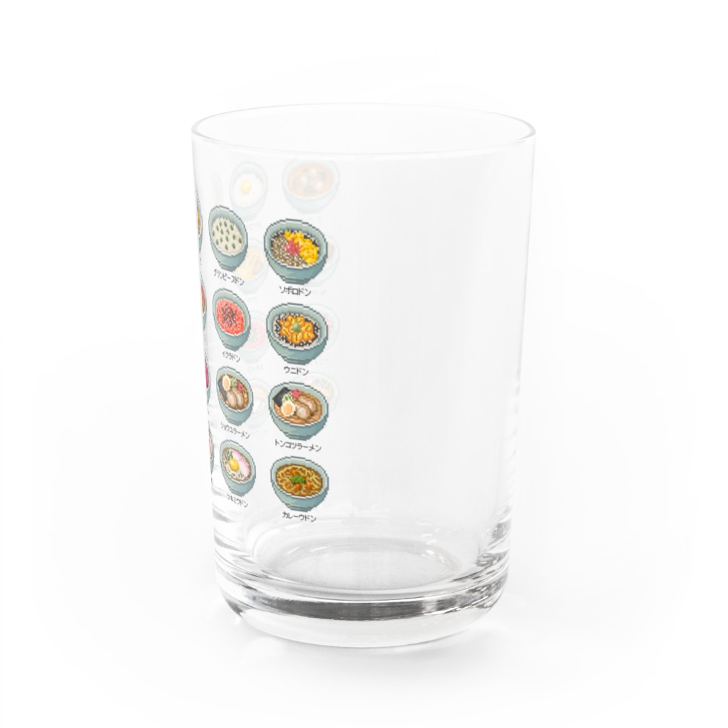 猫と釣り人のMENU_1C_Y Water Glass :right