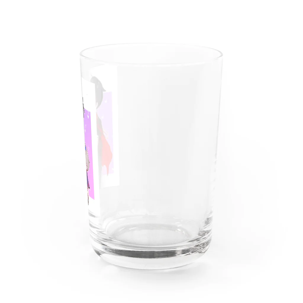 浅沼みつみ💜💗ｷｬﾗｿﾝ固定ﾂｲのデフォルメおっぱいコンビ Water Glass :right