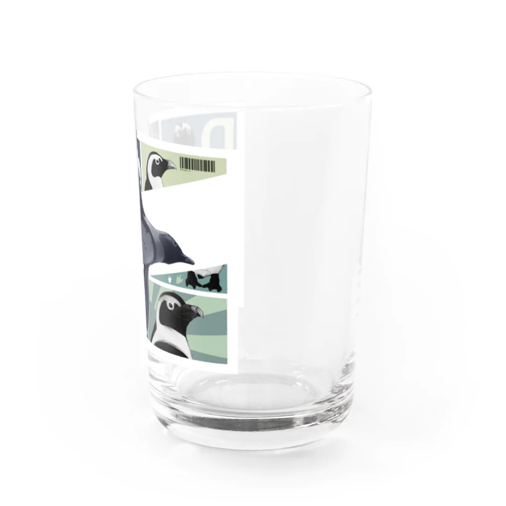 缶詰1616のペンギンコマ割り風 Water Glass :right