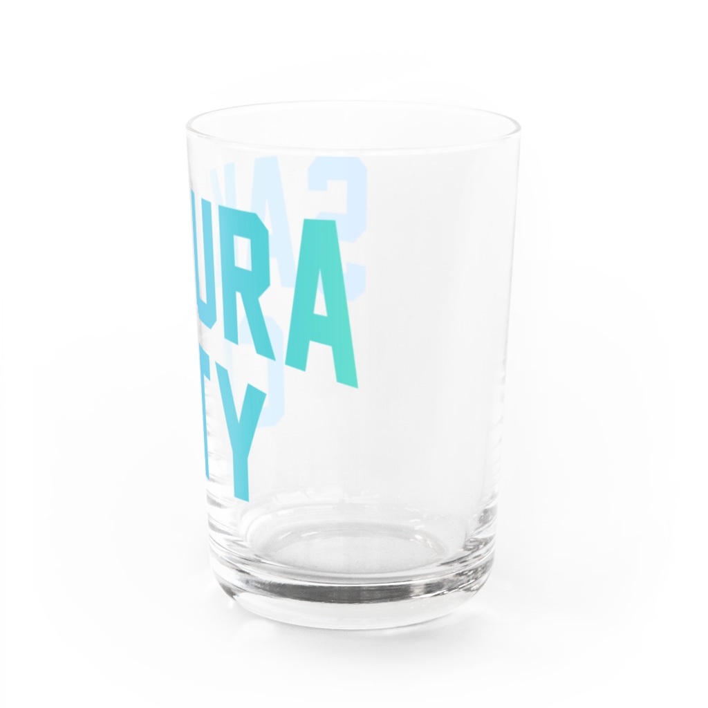 JIMOTO Wear Local Japanの佐倉市 SAKURA CITY Water Glass :right