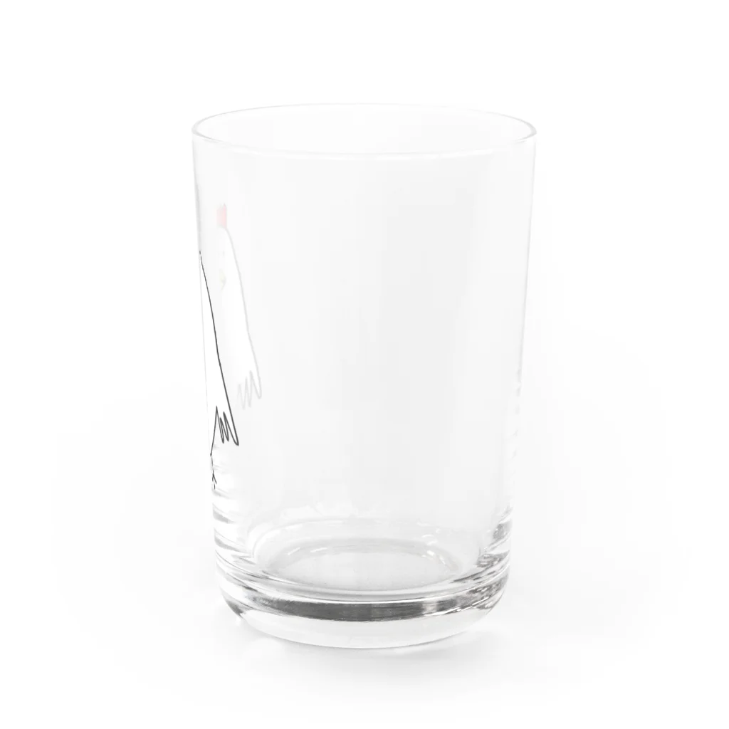 どんどんはうすのにわとりさん Water Glass :right