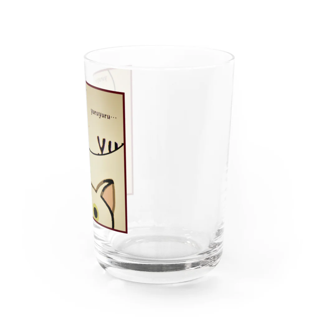 SU-KUの「そーっと・・・」(ゆる猫オッド) Water Glass :right