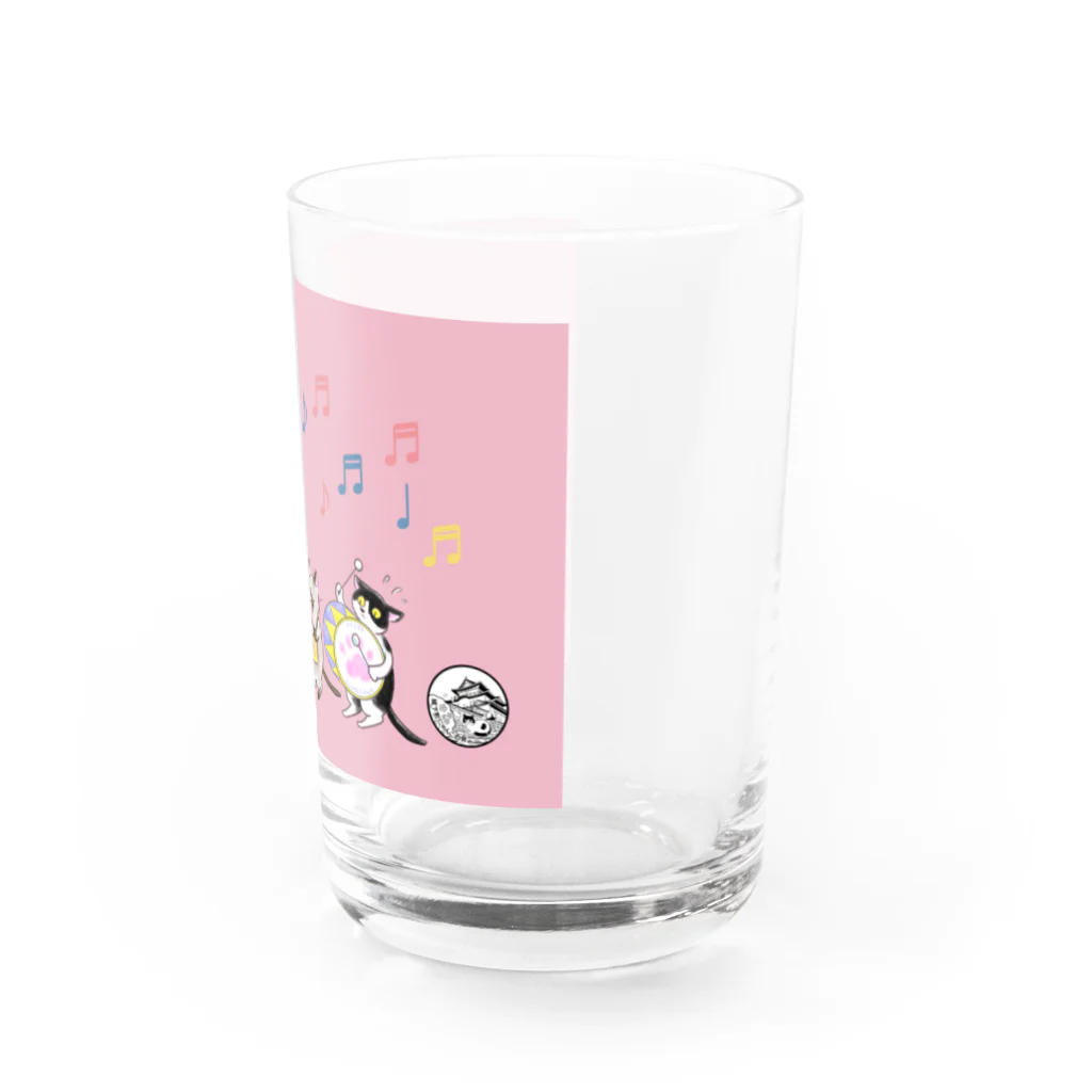 城下町にゃんこの会の猫パレード♪コラボグッズ Water Glass :right