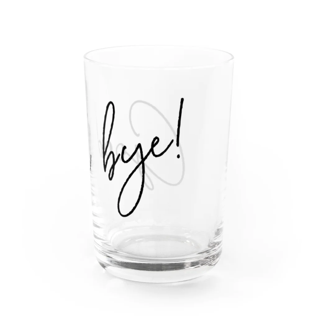 SANKAKU DESIGN STOREのGood Bye! モダン黒 Water Glass :right