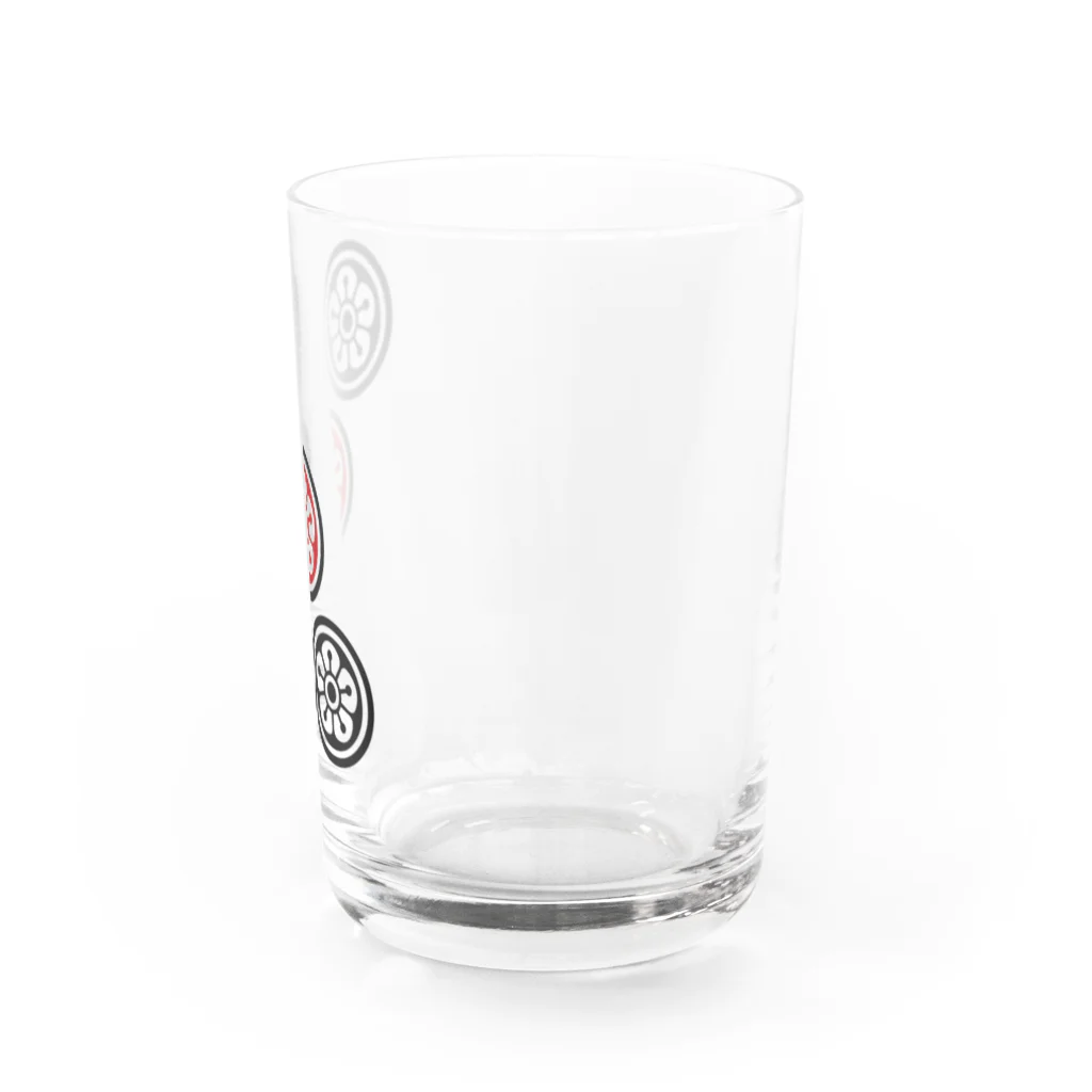 麻雀ロゴTシャツショップ 雀喰 -JUNK-の麻雀牌 3筒 サンピン Water Glass :right