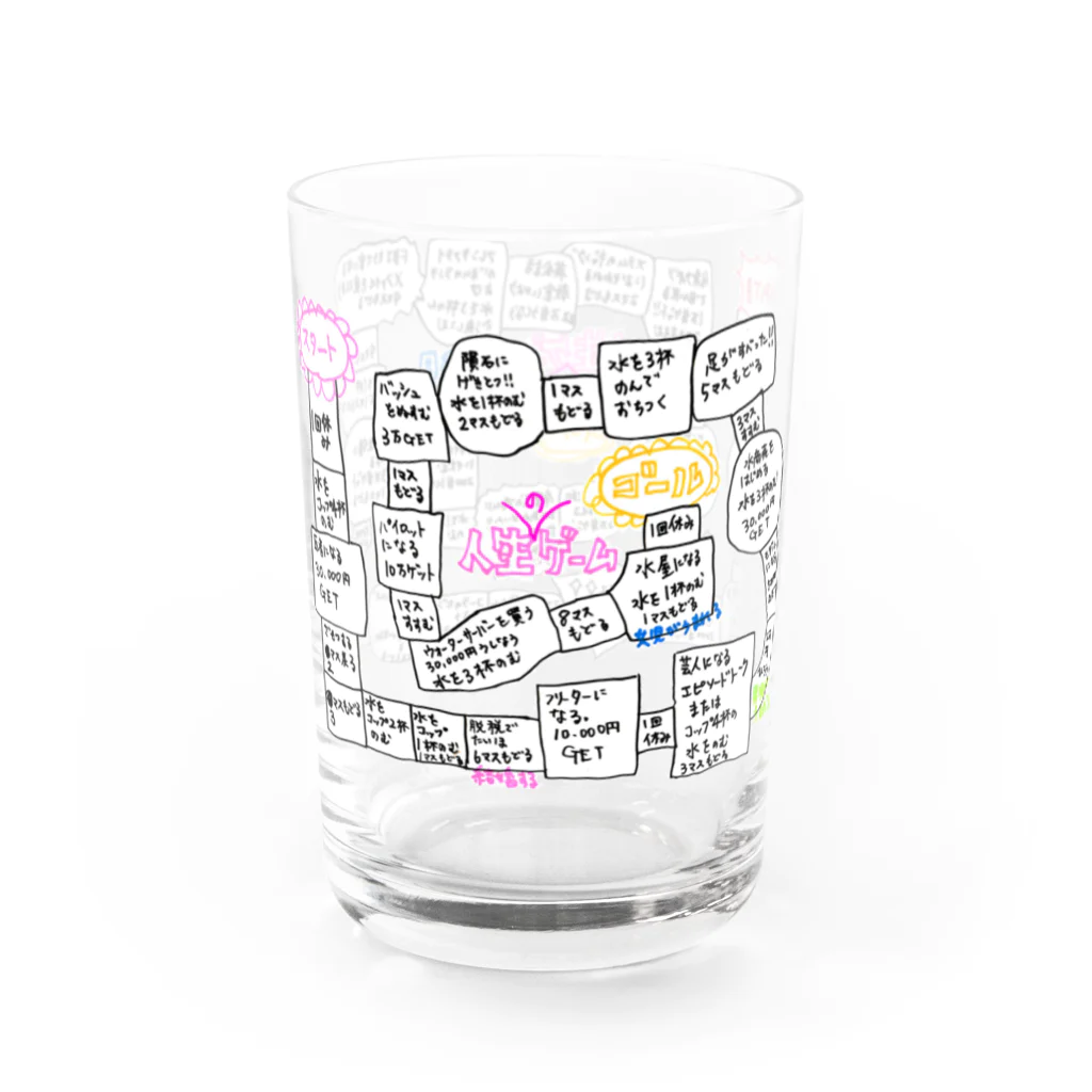 Yamawaki17のすごいろくコップ（背景透明） Water Glass :right