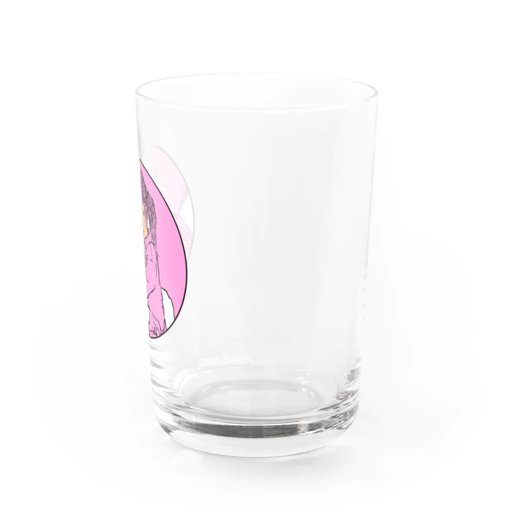 毎日奮闘ポニーテールの○○ちゃん。のピーチポニーテールちゃん。 Water Glass :right