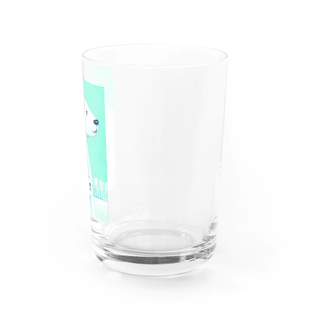 MashMashのシロクマ親子 Water Glass :right