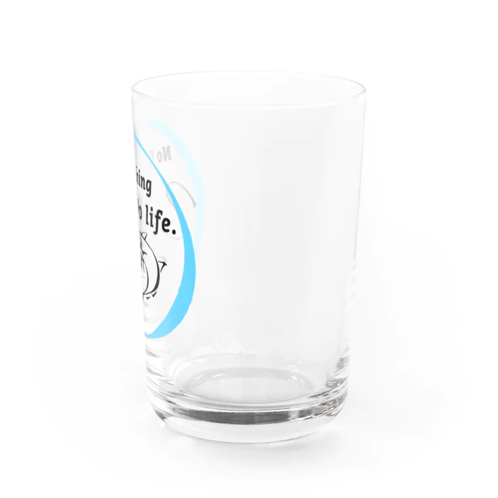 ねこねこうおのNO fishing No life. Water Glass :right