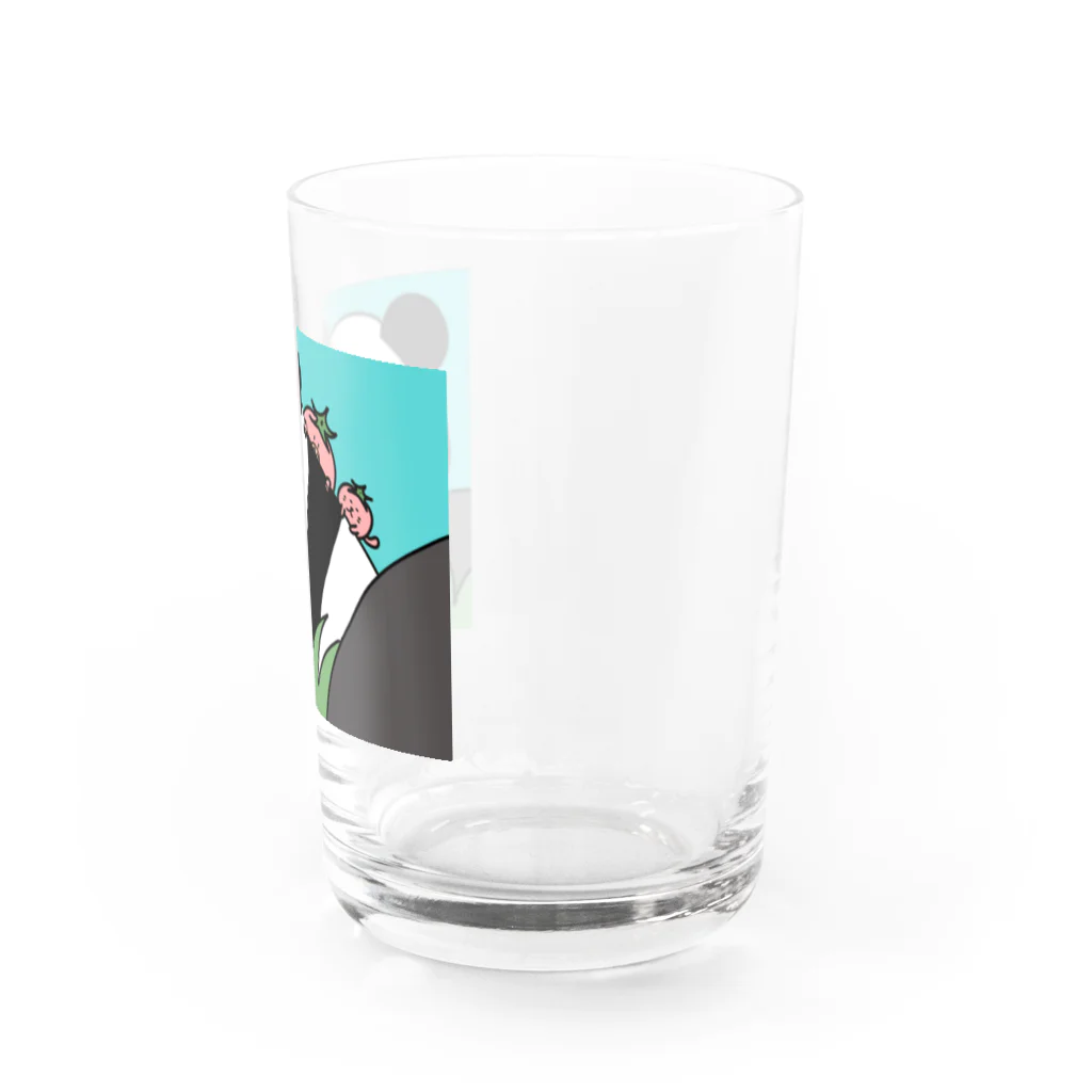 やつはし農園のパンダとパー子ともち太 Water Glass :right