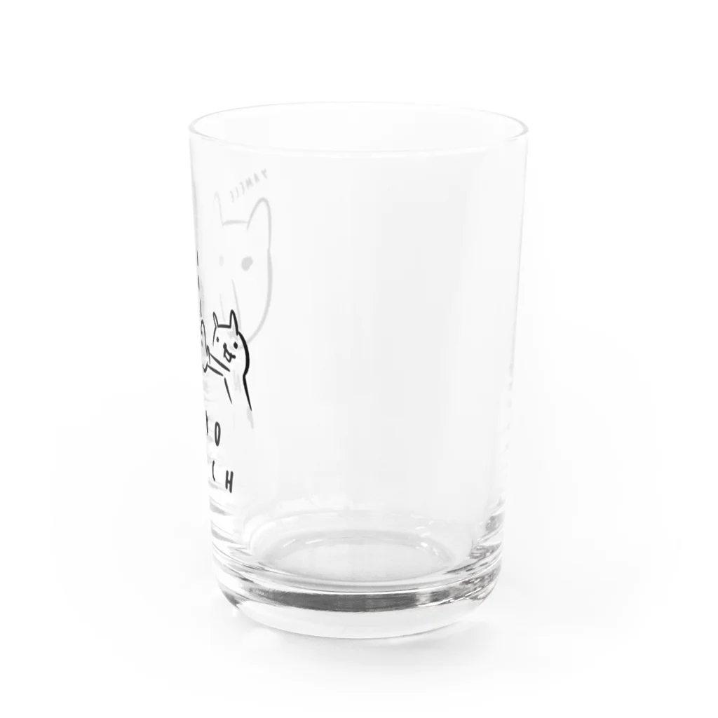 EASEのneko punch - yamele Water Glass :right