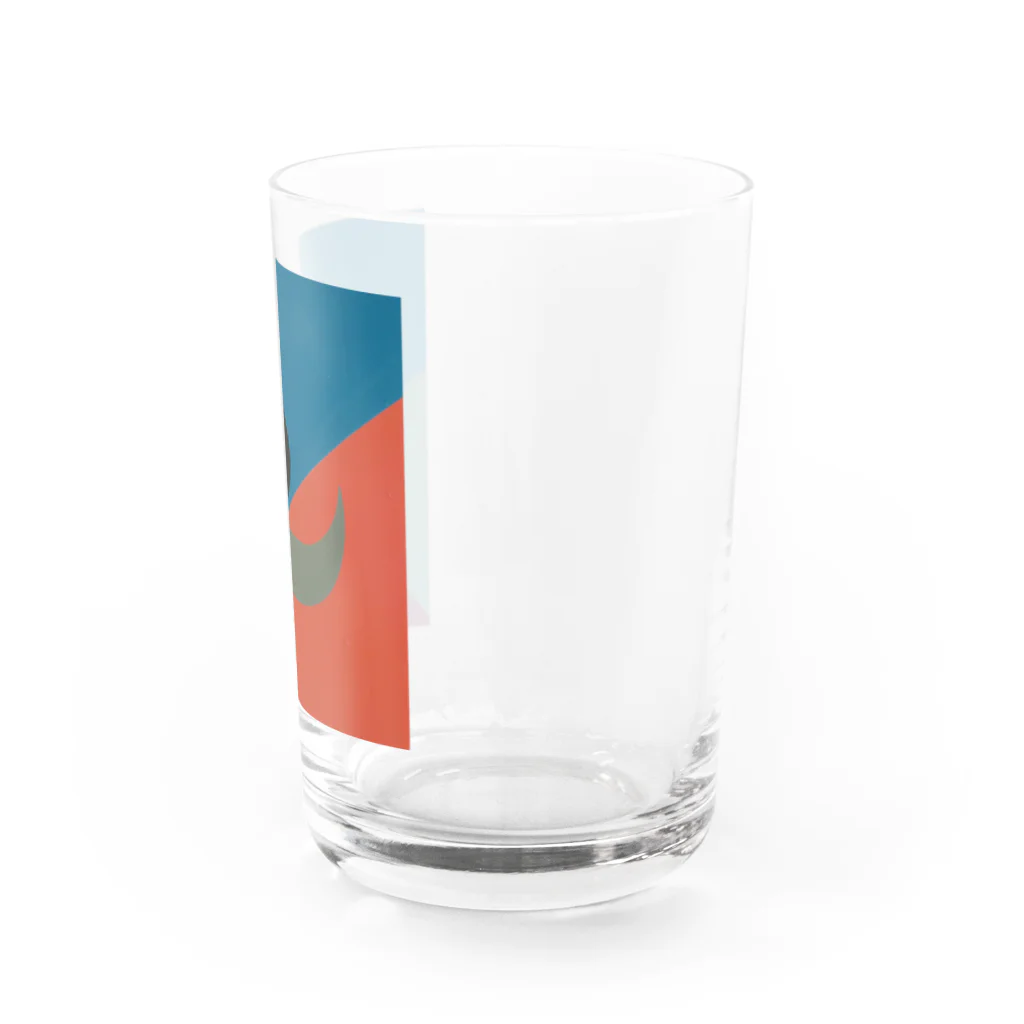 レターオールソーツのKaleidoscope 万華鏡 Katakana series ン Water Glass :right