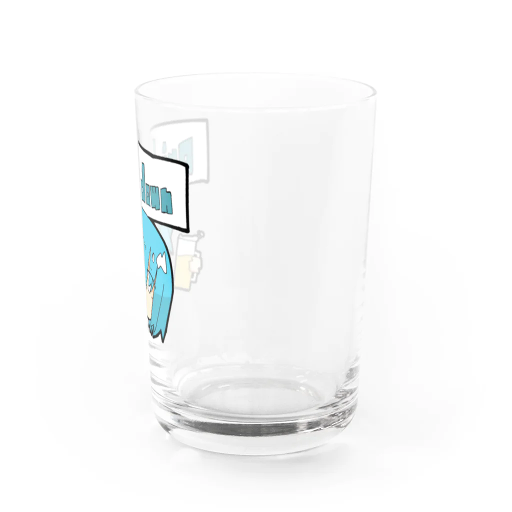 🐟🍵🍚の酒飲み鮭茶漬けくん Water Glass :right