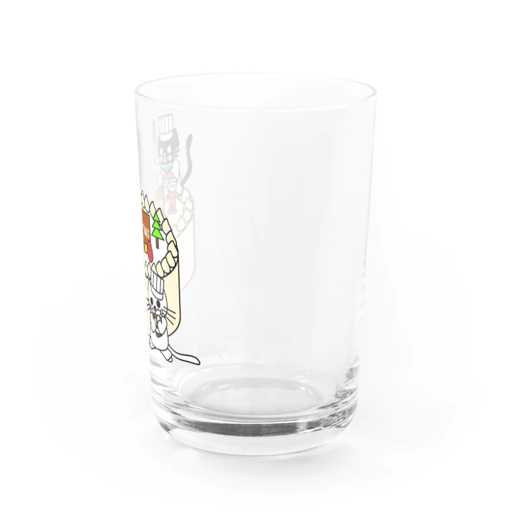 J's Mart 2ndのたまとクロとクリスマスケーキ Water Glass :right
