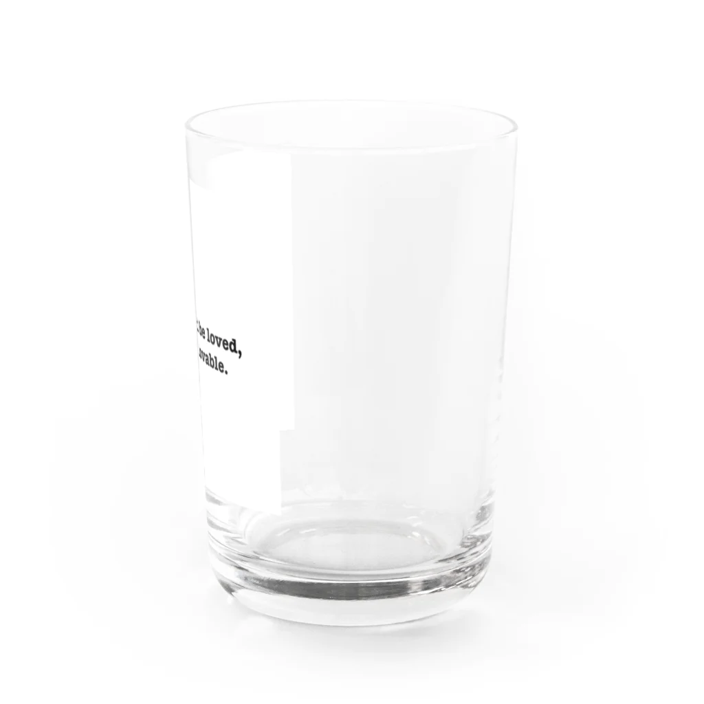 SのIf you would be loved, love and be lovable. Water Glass :right