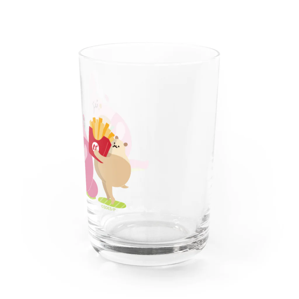 ぽっこりーず購買部のハンバーガーもぐもぐ Water Glass :right