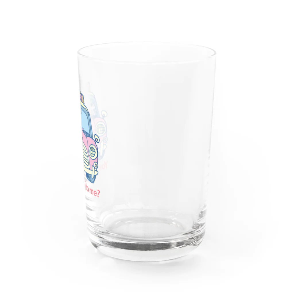 GUTARANS SHOPのタクシードライバー猫 Water Glass :right