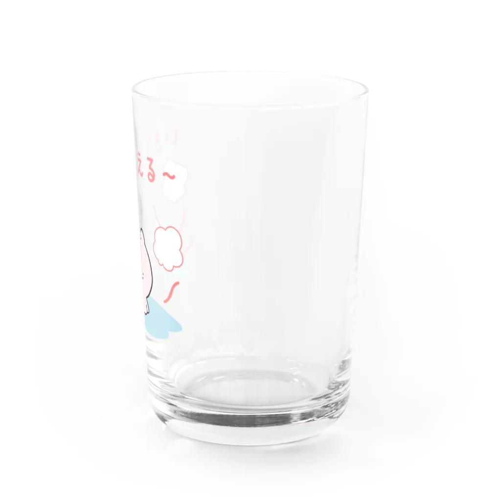 イラストクラウドのいきかえる低気圧めまいちゃん Water Glass :right