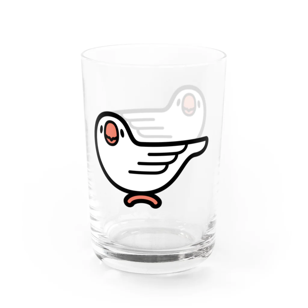 ぴぐまりおん （文鳥の園）のおでかけ文鳥　コップ Water Glass :right