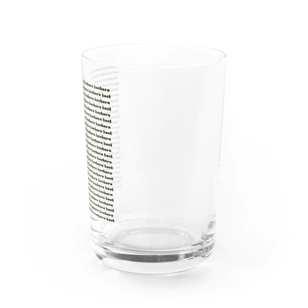 こちょらのこちょロゴ Water Glass :right