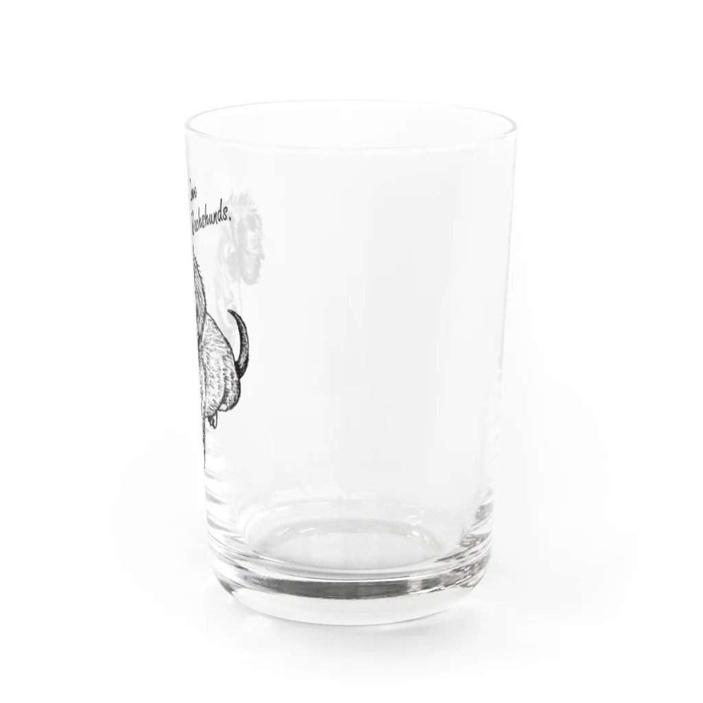 factoryhitomiのダックスフンド好きのあなたへ Water Glass :right