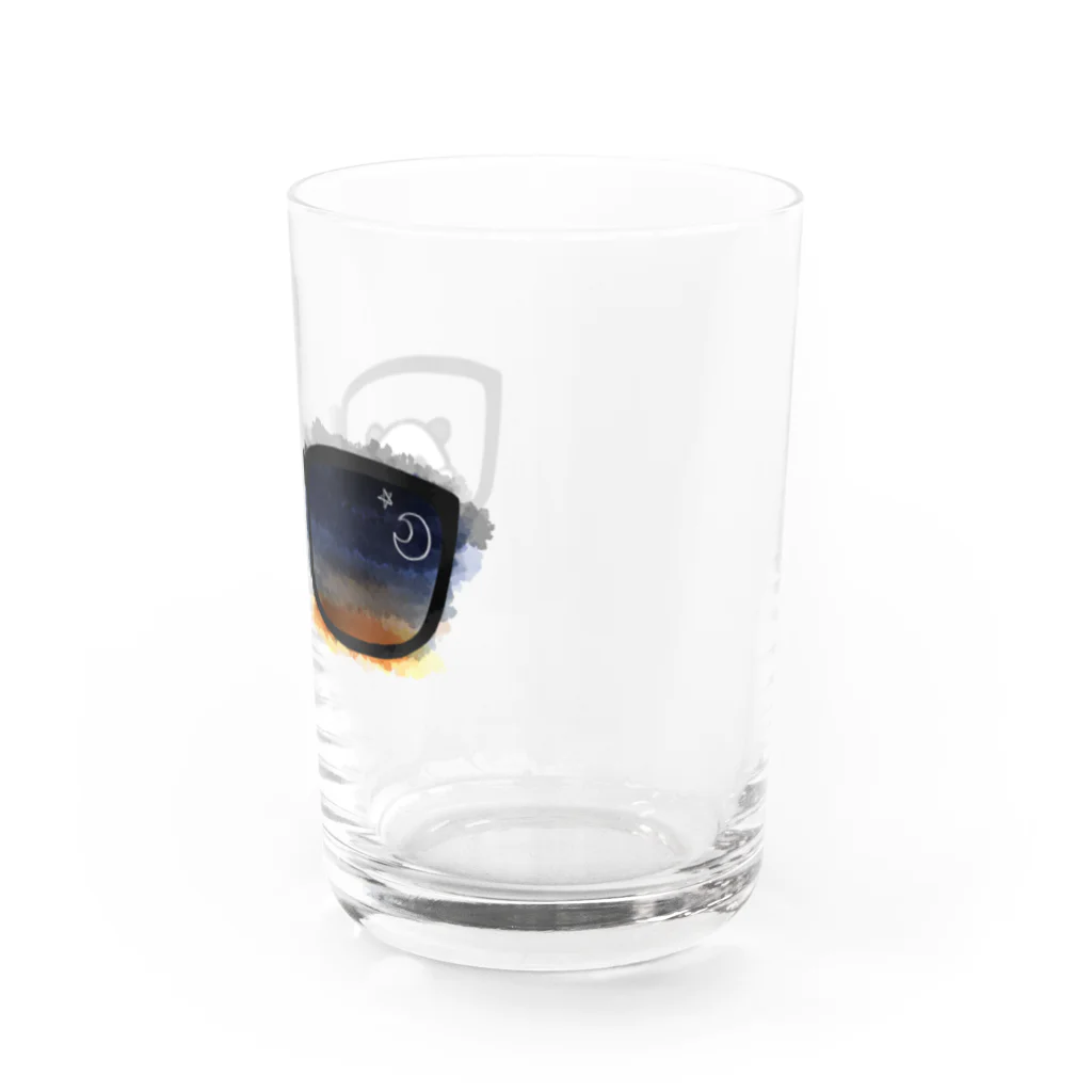 Apple Bears Collectionのメガネの景色【パンダ】 Water Glass :right